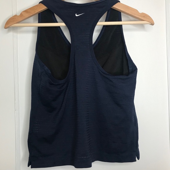 Nike Navy Women Vneck Tank Top Size Medium - Picture 8 of 10